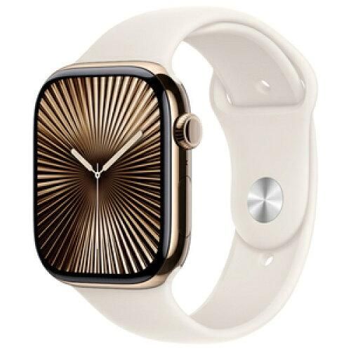 4営業日で発送 APPLE アップル MWYY3JA 24 AW S10 GPS 46 Cゴールドチタン スターライトバンド ゴールドチタニウム MWYY3J A