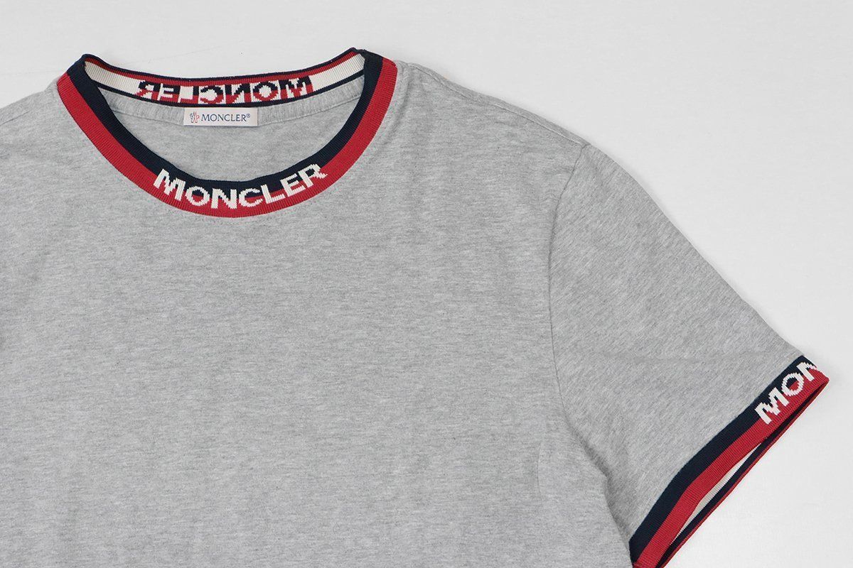 MONCLER ◇ MAGLIA リンガートリム クルーネック Tシャツ グレー Sサイズ カットソー モンクレール◇WP16 - メルカリ