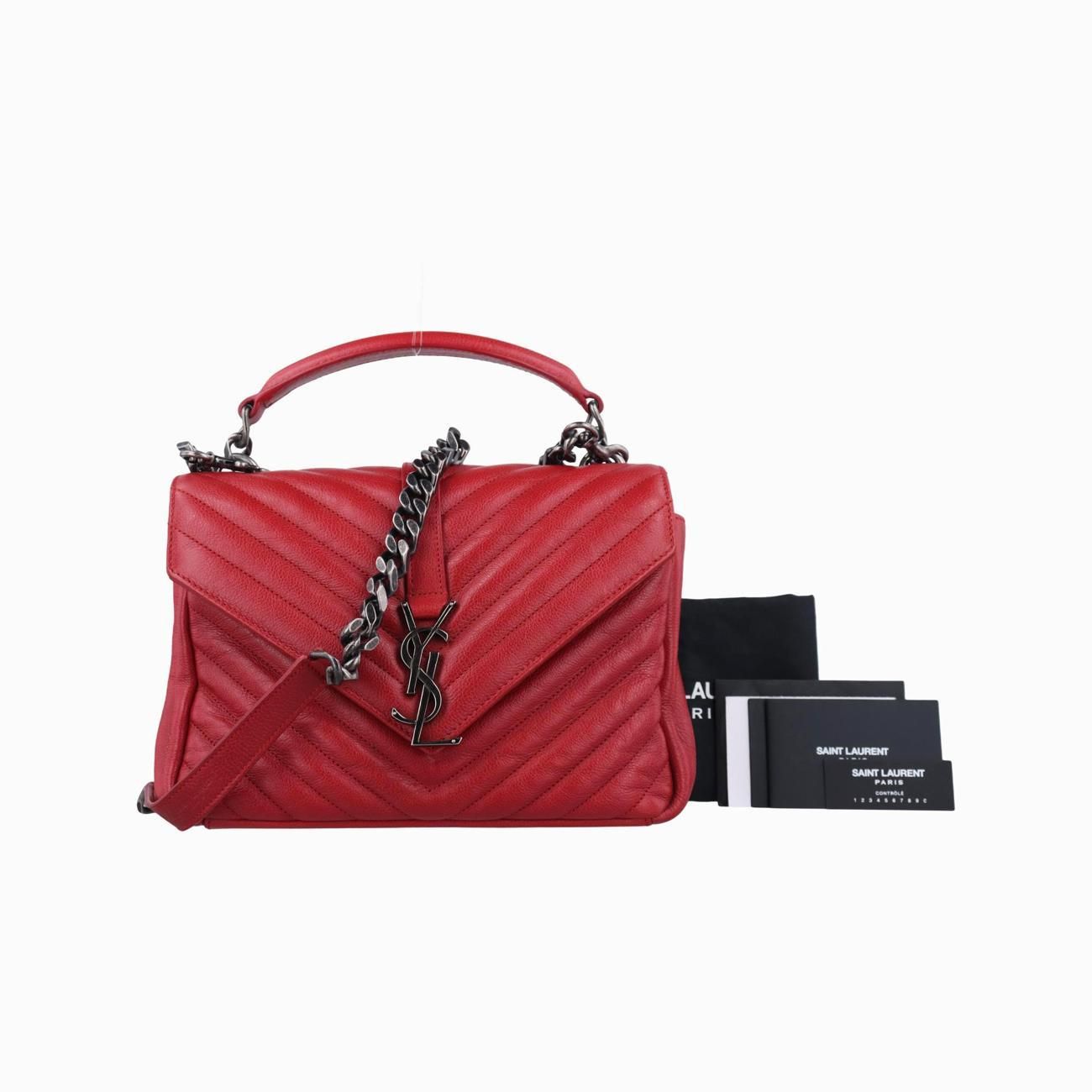 イヴサンローラン Yves saint Laurent ショルダーバッグ レディース カレッジ レッド レザー TCT428056.0616 -  メルカリ