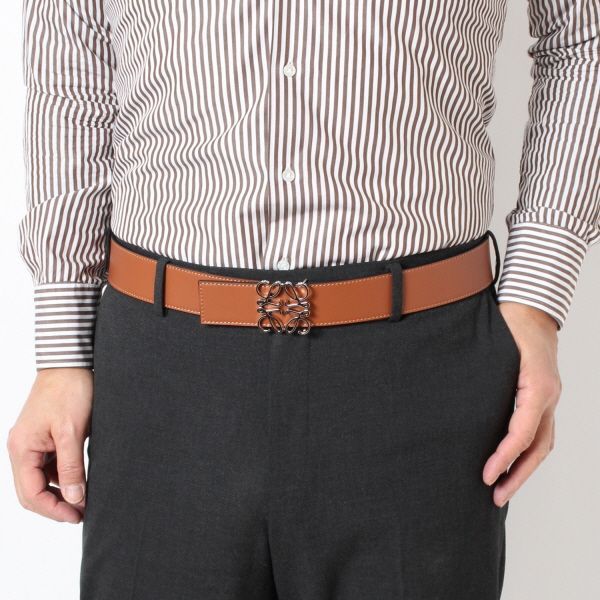 LOEWE - ロエベ/LOEWE ベルト メンズ LAYERED CROSS BUCKLE BELT