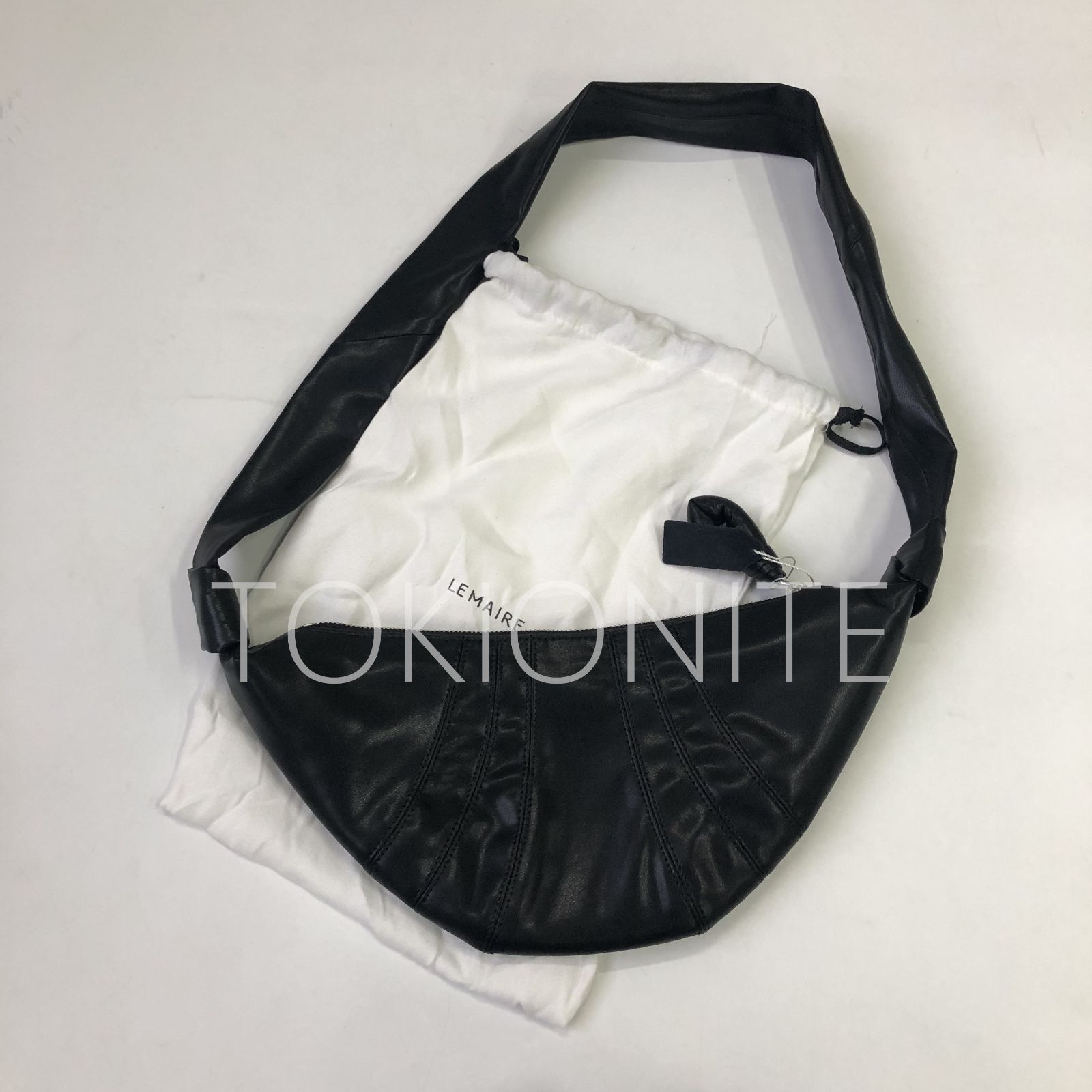 LEMAIRE クロワッサンバッグ ミディアム ナッパレザー ブラック