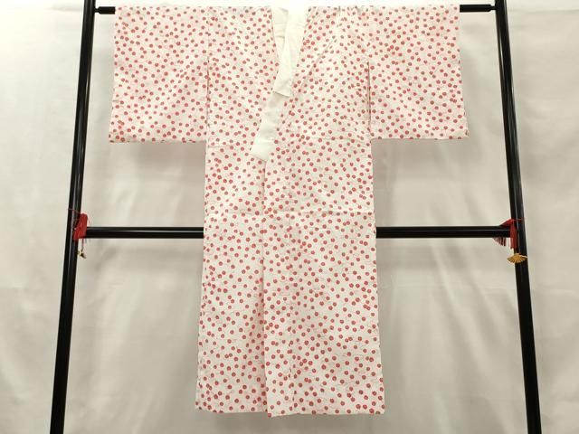 平和屋着物□長襦袢 無双仕立て 鼓流水草花地紋 暈し染め 正絹 逸品