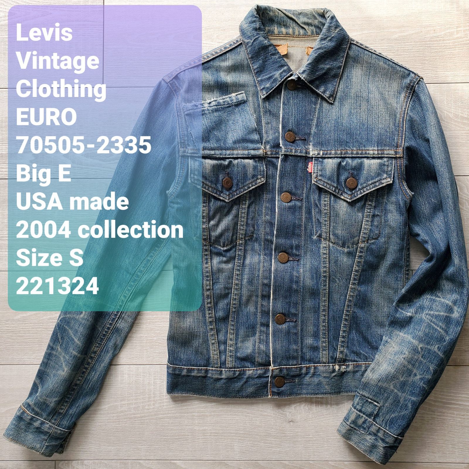 Levi's 70505-0124 デニムジャケット Mサイズ Levi's 70505-0124