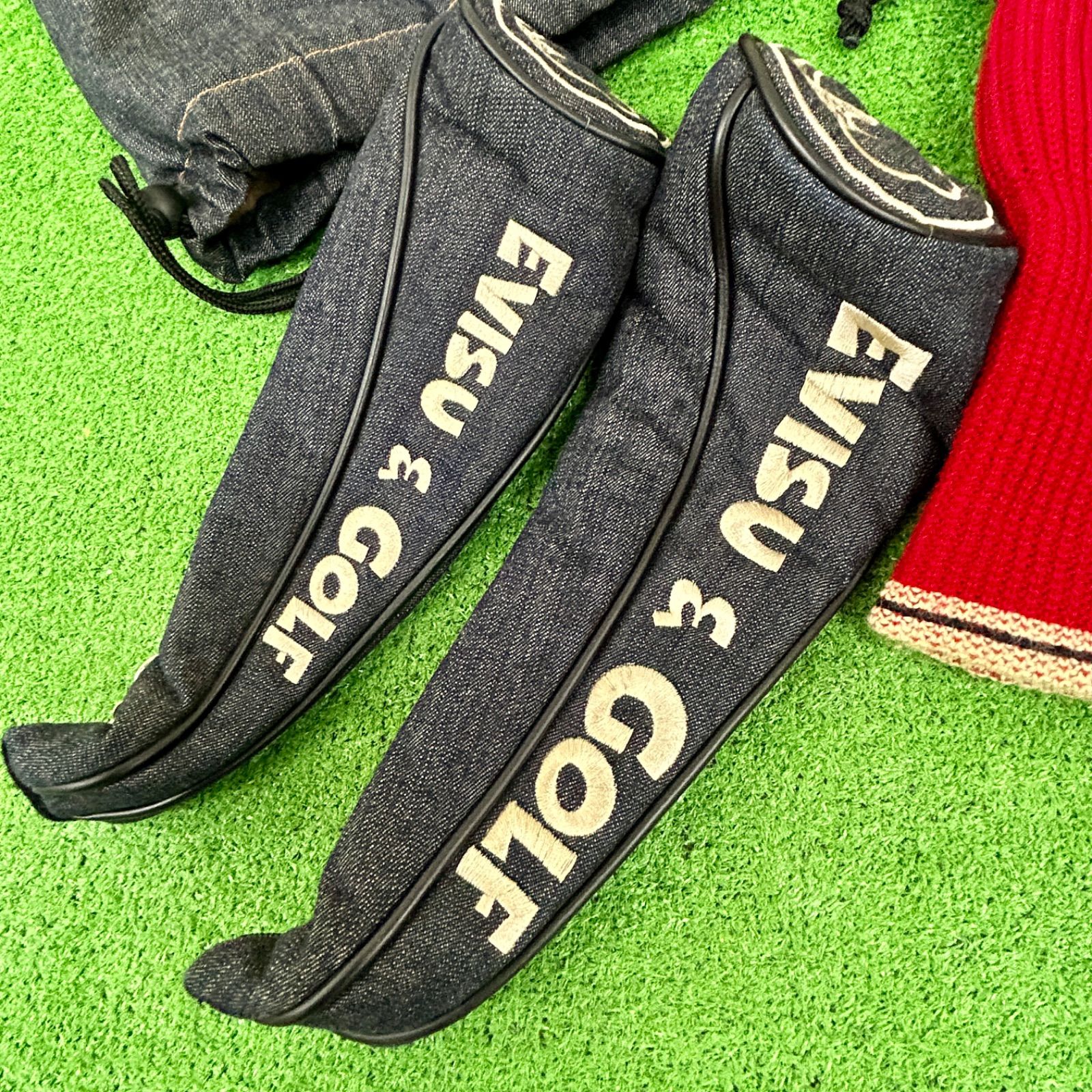 EVISU エヴィス ゴルフ ヘッドカバー 4点セット（ドライバー用
