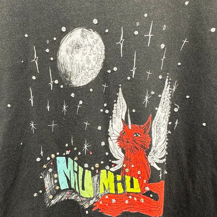 MIUMIU ミュウミュウ ERI WAKIYAMA Tシャツ ビジュー欠けあり - メルカリ