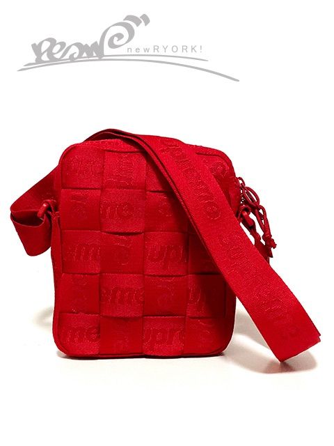 商品情報 Supreme Woven Shoulder Bag Red 赤 シュプリーム - バッグ