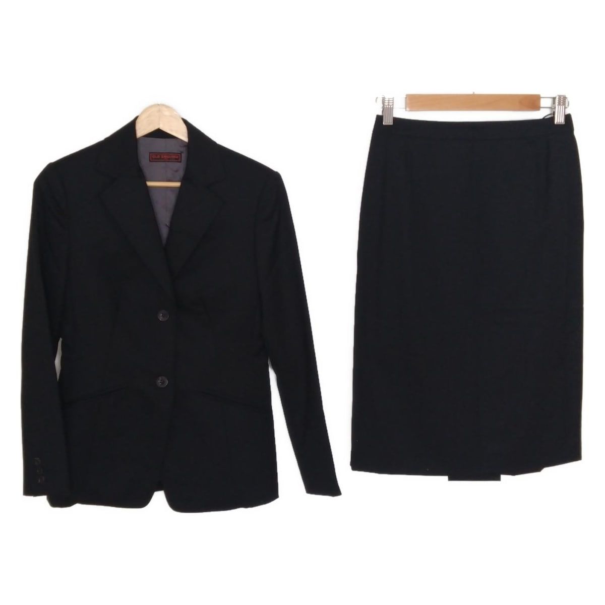 OLD ENGLAND オールドイングランド スカートスーツ レディース - 黒