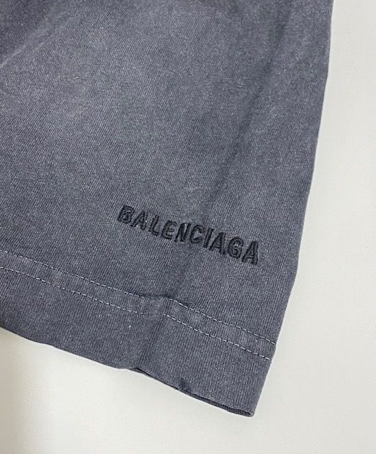 Balenciaga Farfetch コラボ シロサイ ダメージ加工 Tシャツ