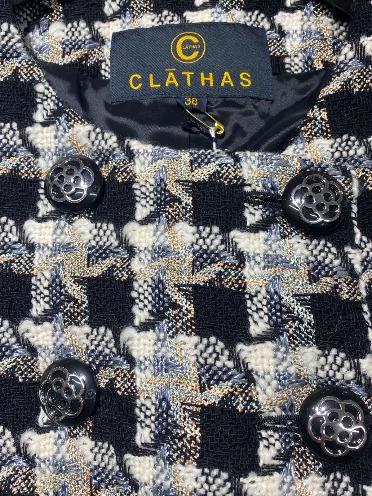 ☆EM10122 CLATHAS クレイサス ジャケット カメリア ダブルボタン 38(M