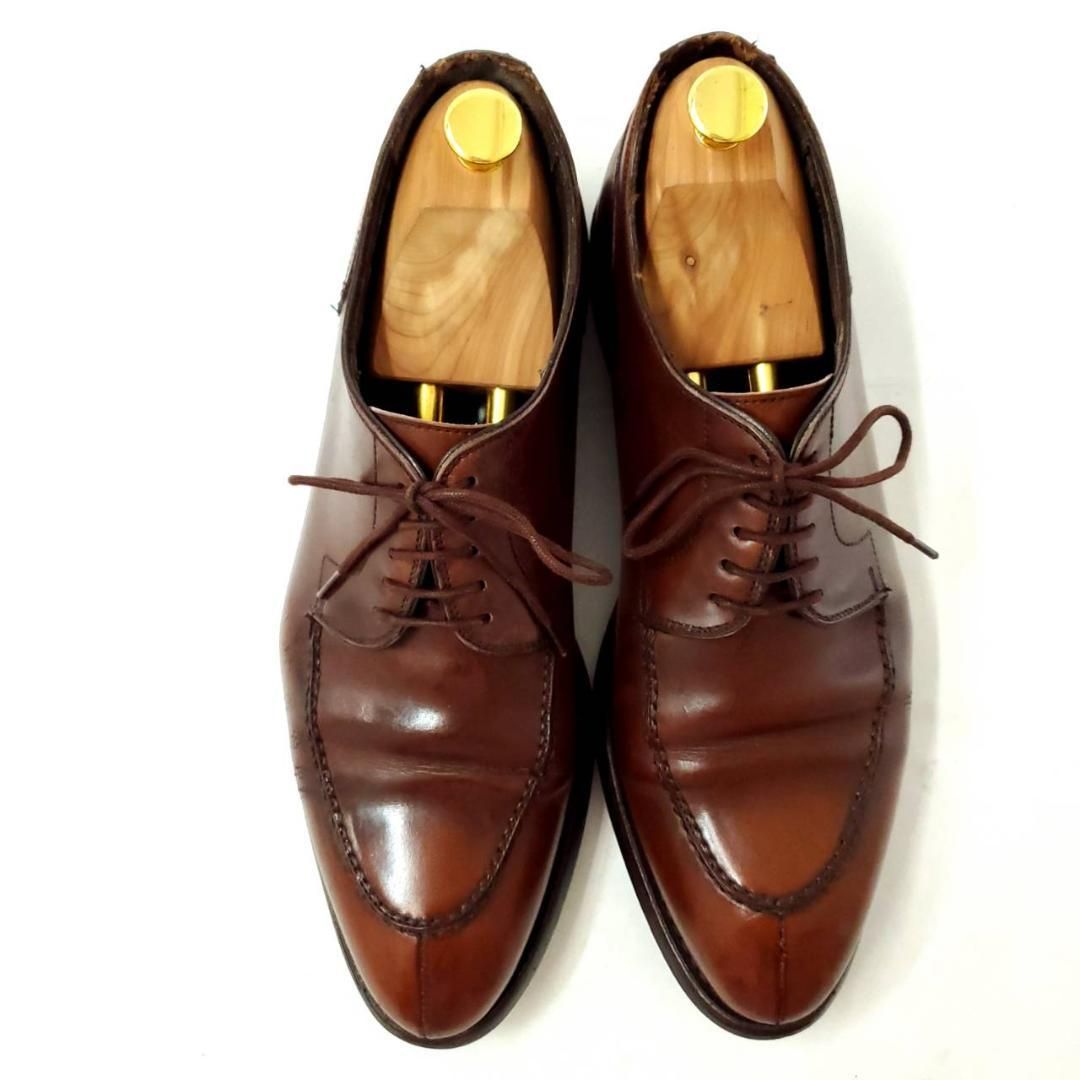 バーウィック Uチップ ダイナイトソール 本革 レザー UK8.5 ブラウン