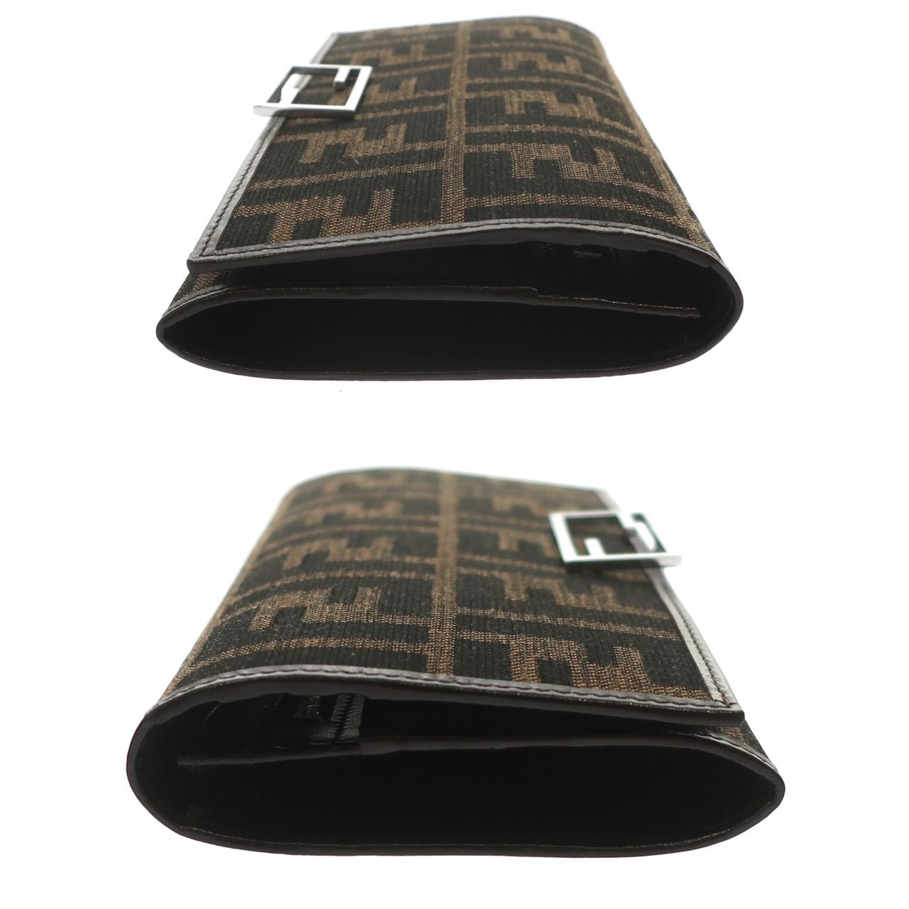 未使用品】FENDI フェンディ ズッカ柄 二つ折り長財布 07-15828-002 FF