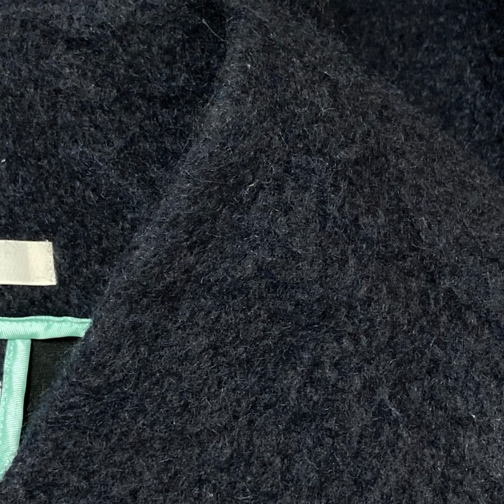 良品 yori ヨリ ウールモヘアシャギージャケット ノーカラー コート  