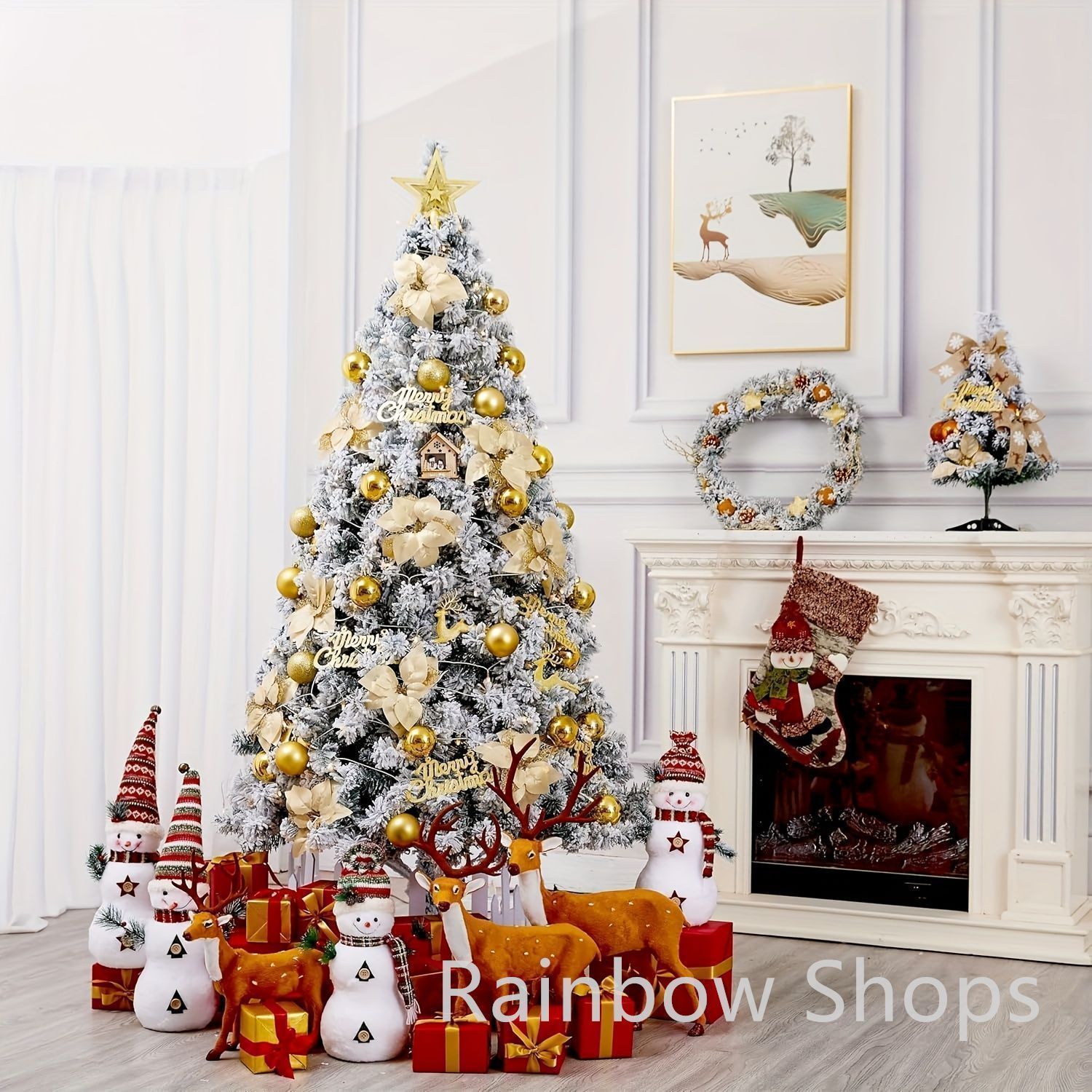 【破格】クリスマスツリー ホワイト セット オーナメント付き 180cm 破格】クリスマスツリー ホワイト セット オーナメント付き 180cm