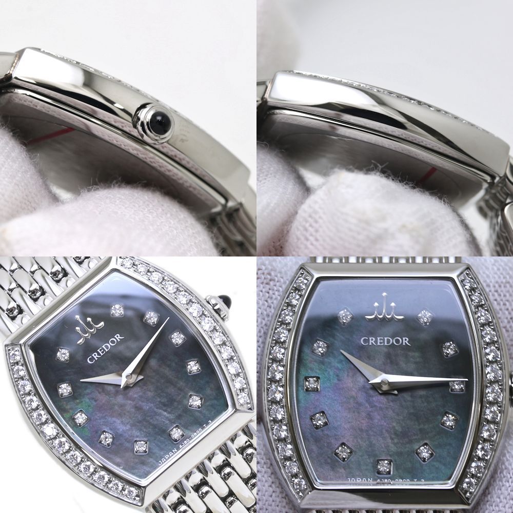 腕時計 レディース SEIKO セイコー クレドール シグノ 11Pダイヤ
