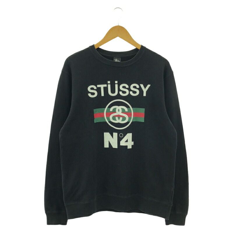STUSSY 8 BALL CREW ステューシー スウェット グレーM ステューシー] 8ボール グラフィックプリント スウエットトレーナー 8