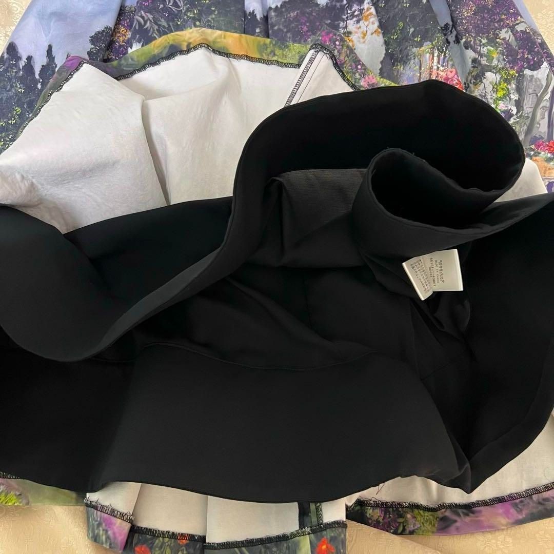 希少 美品 アリスアンドオリビア 絵画スカート スワンスカート サイズ