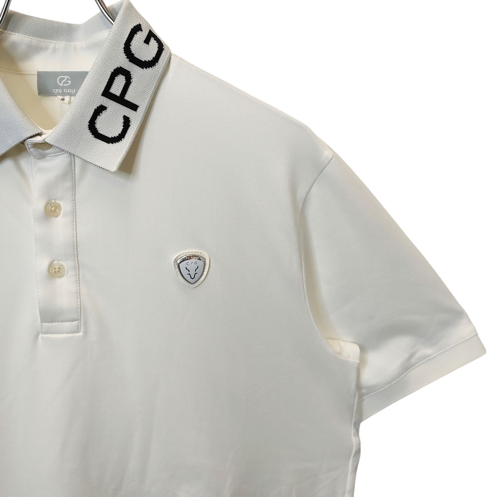 CPG GOLF シーピージーゴルフ 24SS 襟 ロゴ 半袖 ポロシャツ CPG GOLF シーピージーゴルフ 24SS 襟 ロゴ 半袖 ポロシャツ