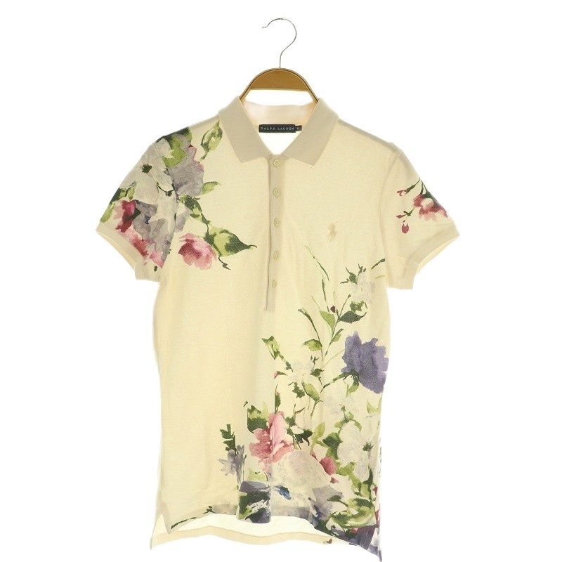 ラルフローレン RALPH LAUREN ポロシャツ 半袖 花柄 M