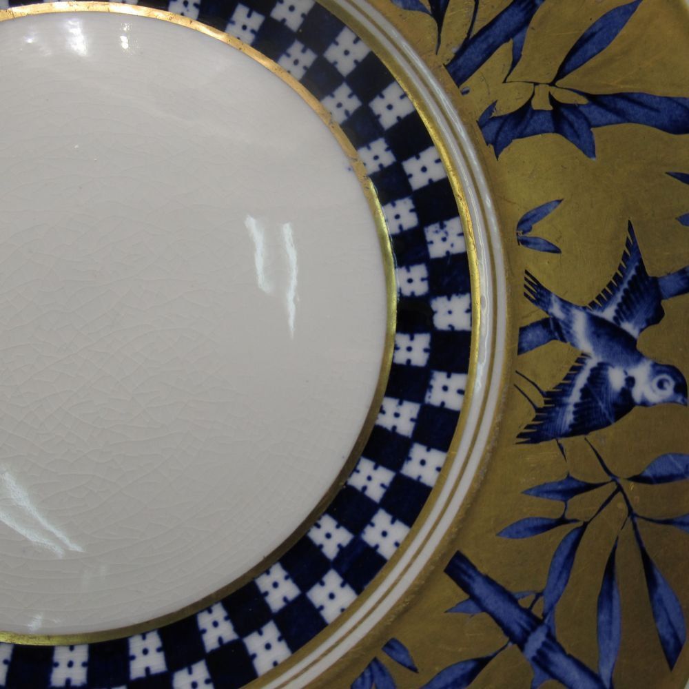 アンティーク 食器 大皿 プレート Coalport コールポート シノワズリ