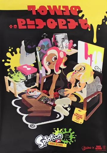 ポスター アニメ A2ポスター メインヴィジュアル Splatoon スプラトゥーン 展 at TOWER RECORDS 入場特典