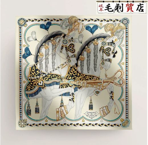 新品未使用エルメスフラッグシップ カレ90 シルクスカーフ エルメス