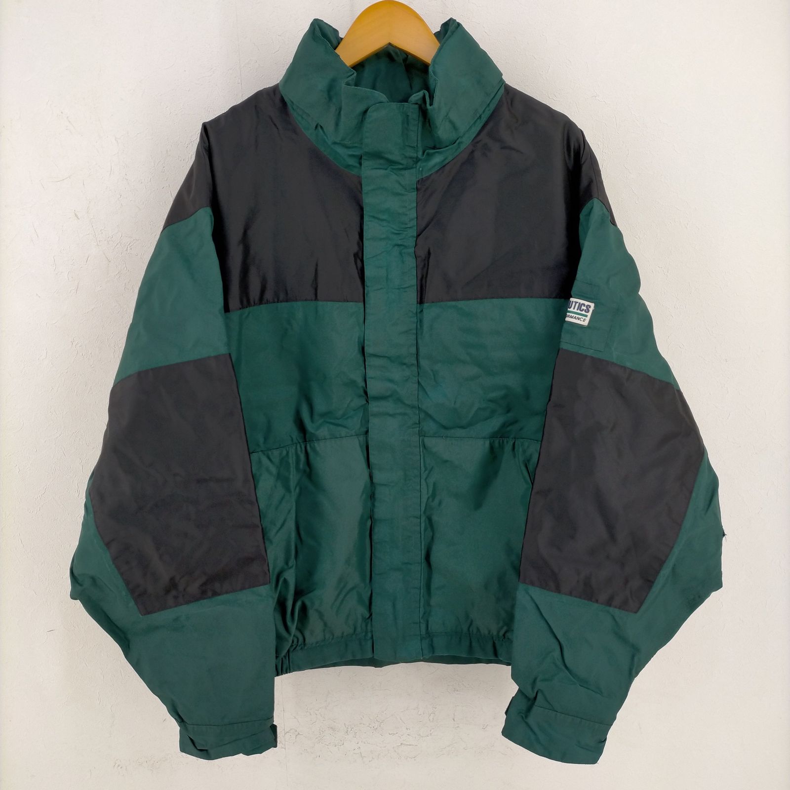 90s ビンテージ ノーティカ ブルゾン ジャケット 刺繍ロゴ ロゴタグ vintage ノーティカ ナイロンジャケット ブルゾン NAUTICA ナイロン