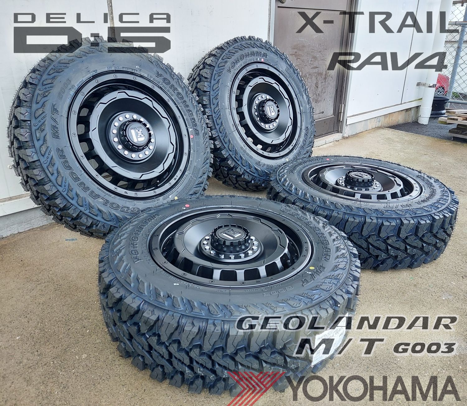 クロスロード プリウスα フォレスター XV ヨコハマ ジオランダー MT G003 215/70R16 225/70R16 16インチ  タイヤホイールセット LEXXEL レクセル SwaGGer スワッガー - メルカリ