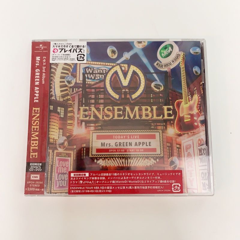 Mrs.GREEN APPLE 【ENSEMBLE 初回限定盤】 Mrs．GREEN APPLE / ENSEMBLE / 初回限定