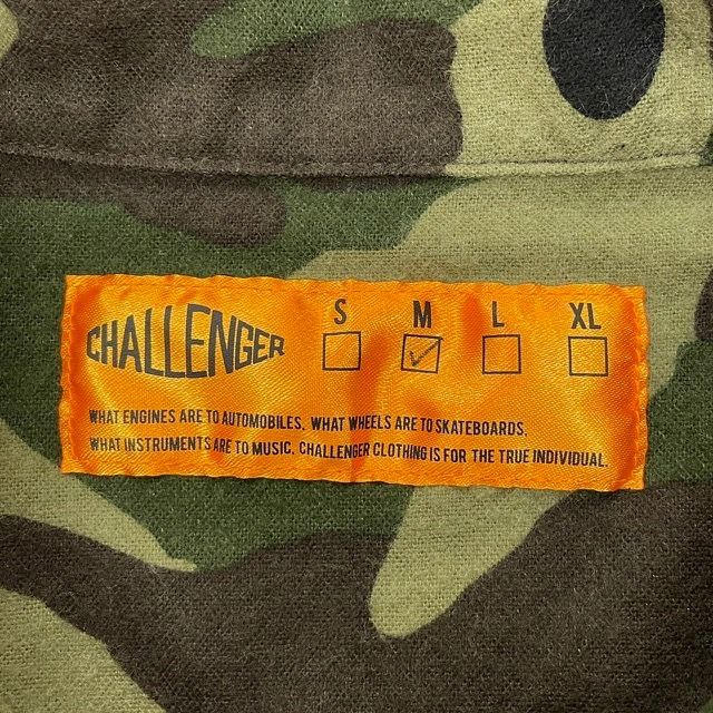 定価29700円 新品 CHALLENGER 22SS CAMOUFLAGE FLANNEL SHIRT