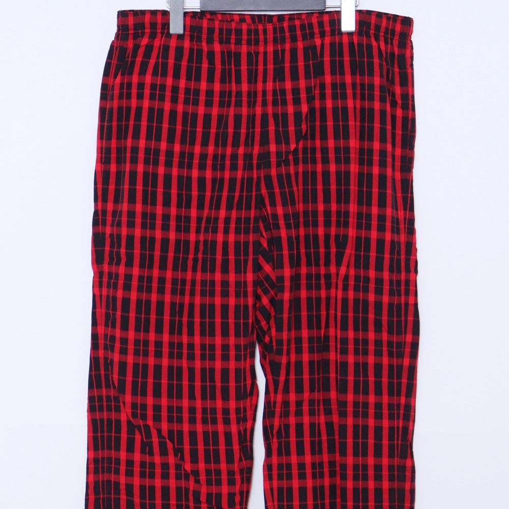 Supreme 18FW Nylon Plaid Track Pant S Paneled Belted Track Pant