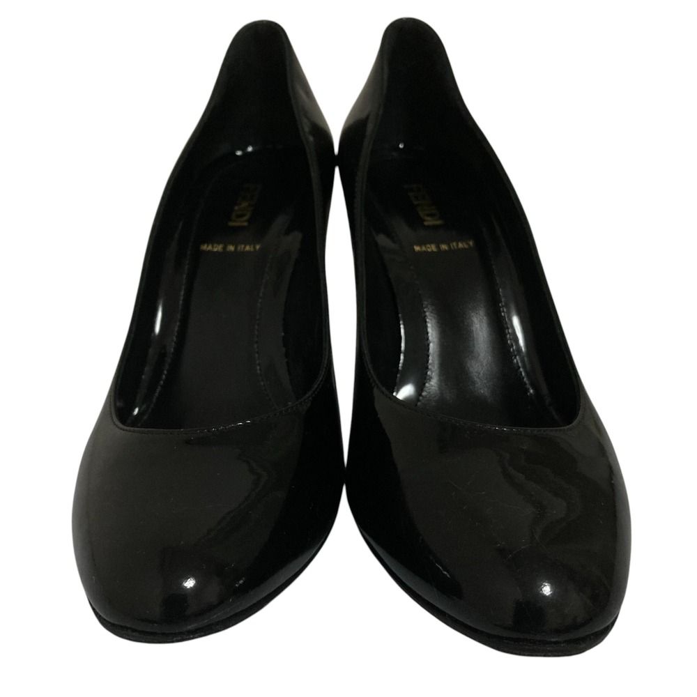 良品 FENDI フェンディ エナメル パンプス サイズ35 1/2 22.5cm