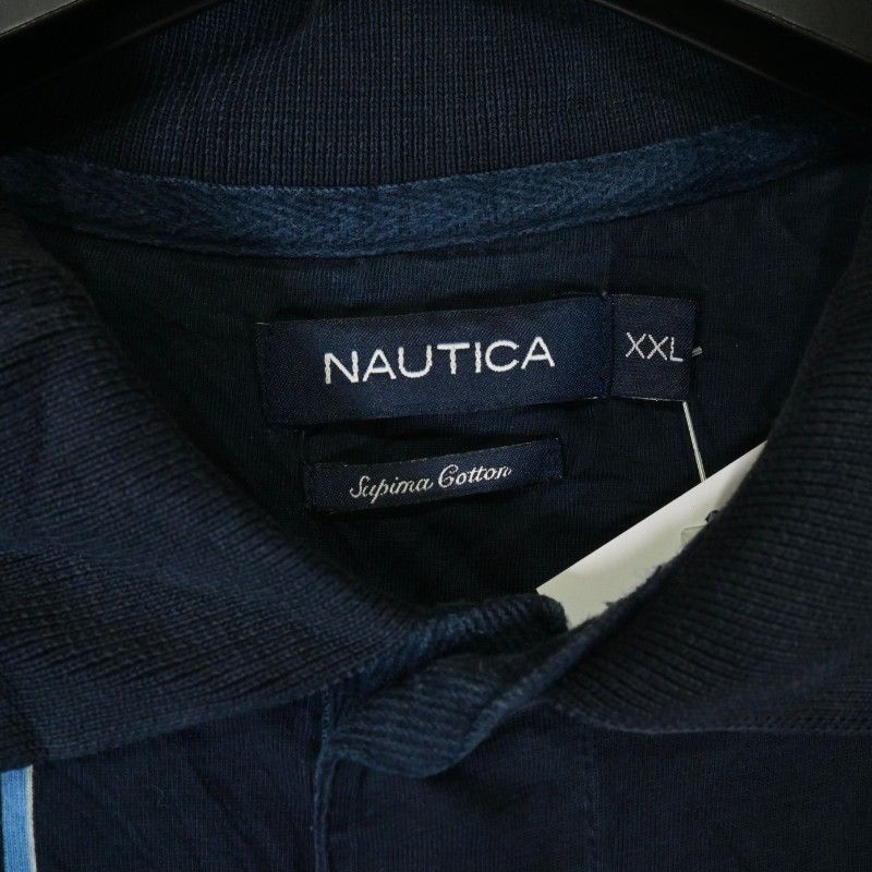 お買い物マラソン限定☆ b26【NAUTICA】刺繍ロゴ 半袖ポロシャツ