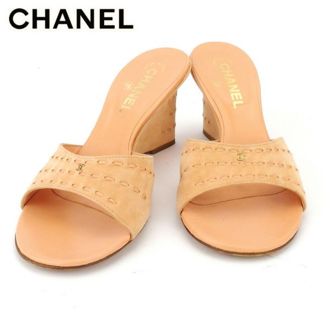 CHANEL シャネル ミュール サンダル 37ハーフ ココマーク CHANEL シャネル ミュール サンダル 37ハーフ ココマーク - メルカリ