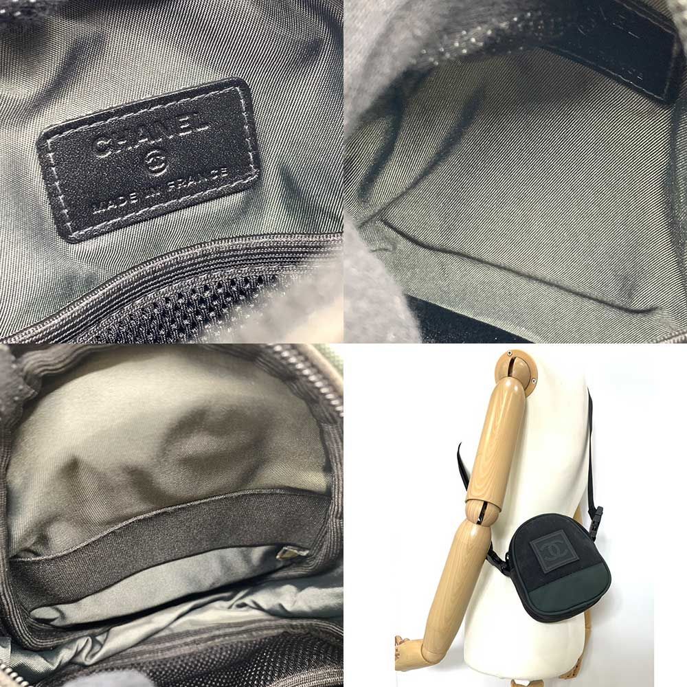 □シャネル□ABランク スポーツライン ミニショルダーバッグ ブラック