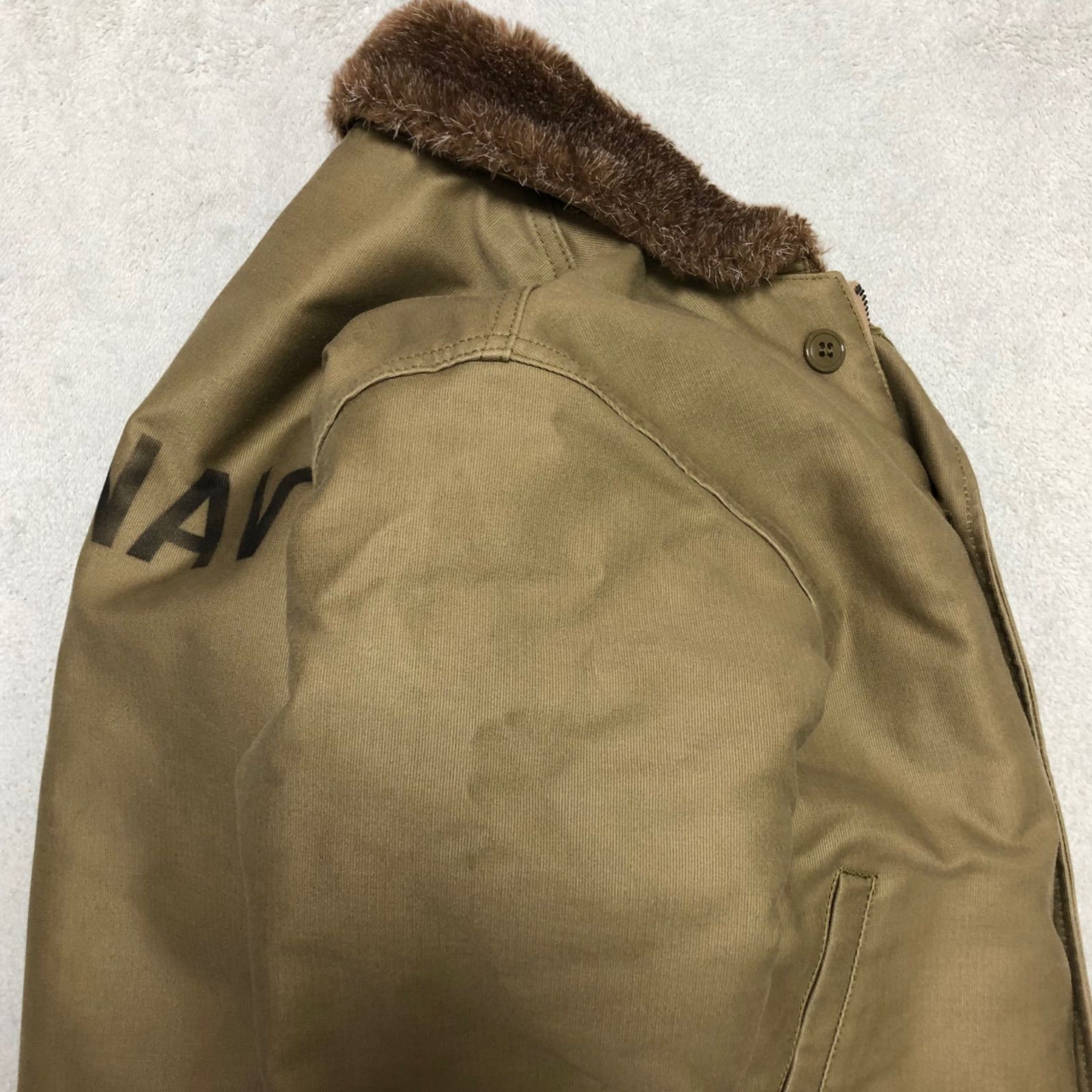 HOUSTON N-1 DECK JACKET デッキジャケット ステンシル ボア