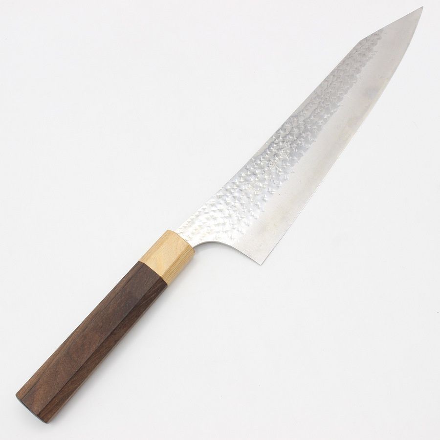 美品】黒崎優 閃光 文化包丁 八寸 八角柄 刃渡り約240mm 【公式通販】