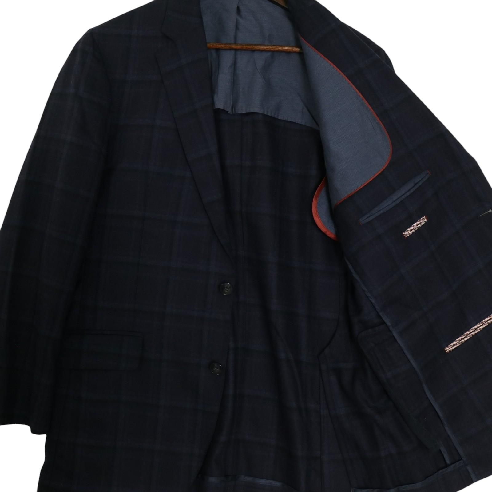 HACKETT London ハケット ロンドン チェック 2B ウール テーラードジャケット シングルジャケット 表記サイズ50 【2409】 -  メルカリ