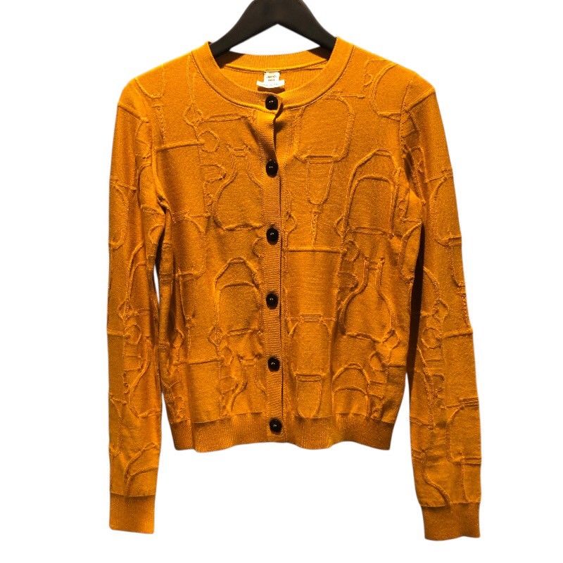 エルメス HERMES セリエボタンニットカーディガン カシミヤ レディース カーディガン