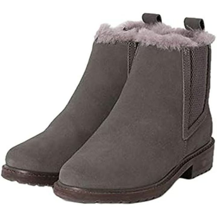 EMU AUSTRALIA シープスキン 防水 ブーツ ALLUM W12248 チャコール 25cm　8