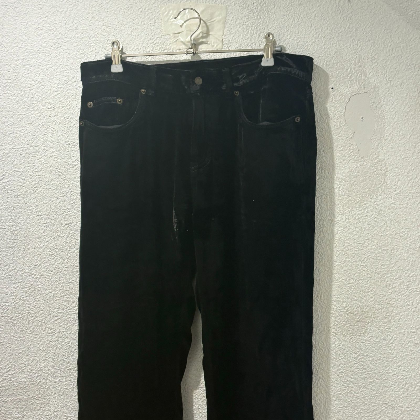 SAINT LAURENT サンローラン 601478 Y568X 20SS ベルベットパンツ size29 ブラック 【表参道t】 - メルカリ