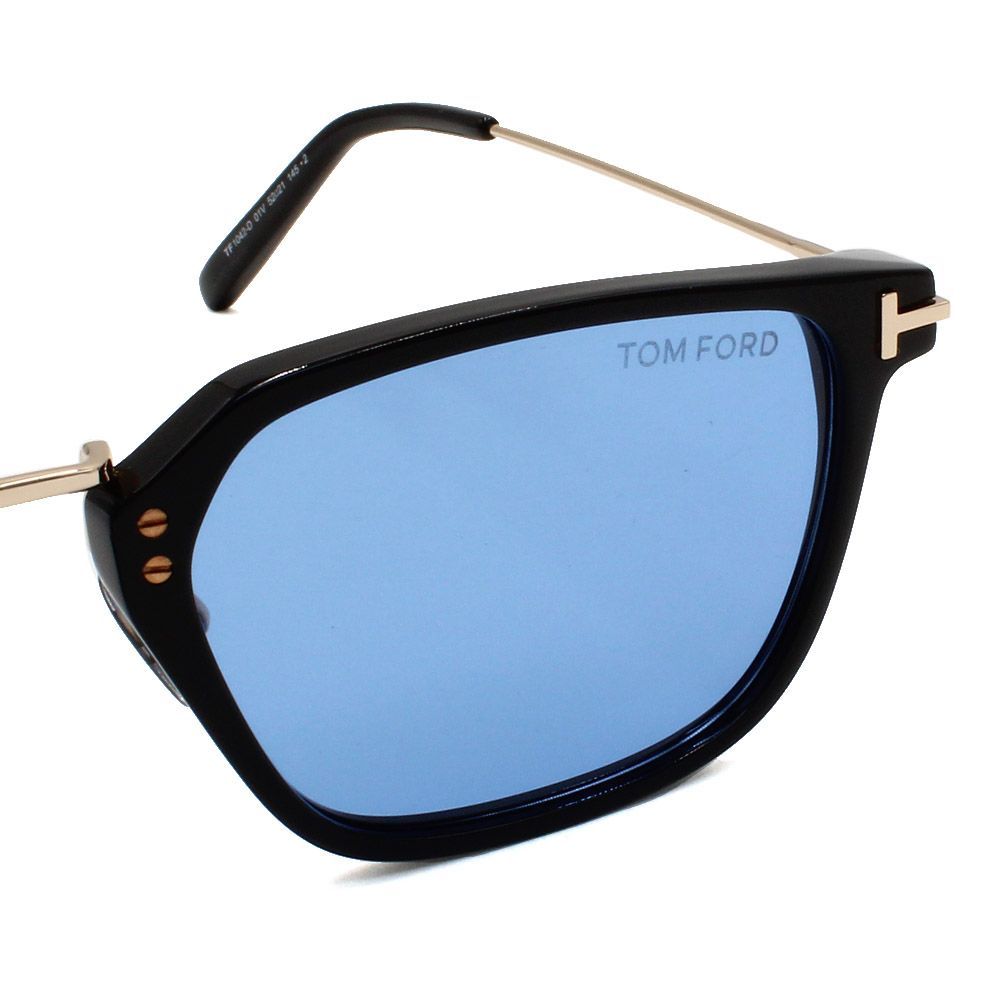 トムフォード TOM FORD FT1042D 01V 52 サングラス アジアンフィット メガネ 眼鏡 UVカット 紫外線カット メンズ レディース ブルー ブラック