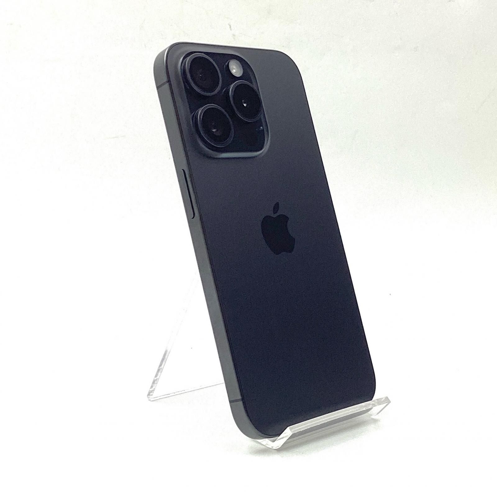【全額返金保証】【最速発送】Apple iPhone 15 Pro 128GB ブラックチタニウム 香港版SIMフリー 89% 動作確認済