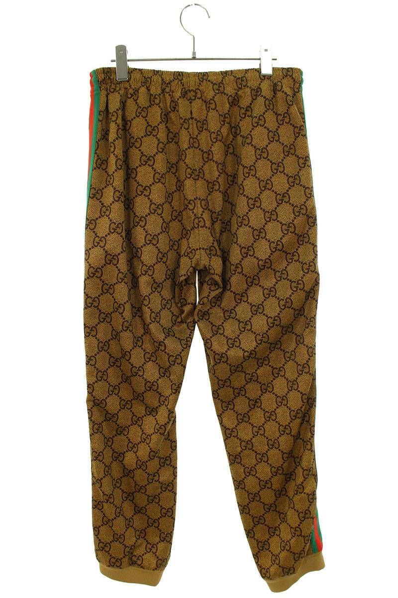 グッチ 18AW 523489 X9V35 GGロゴテクニカルジャージートラックロング  