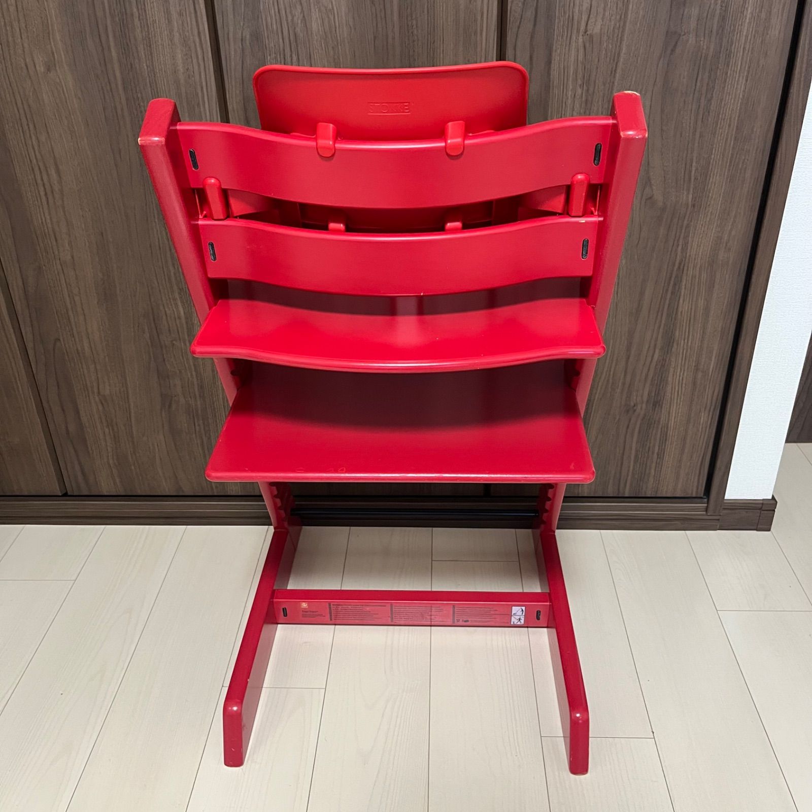 ☆【美品】 ストッケ トリップ トラップ レッド ベビーセットV2（なし 