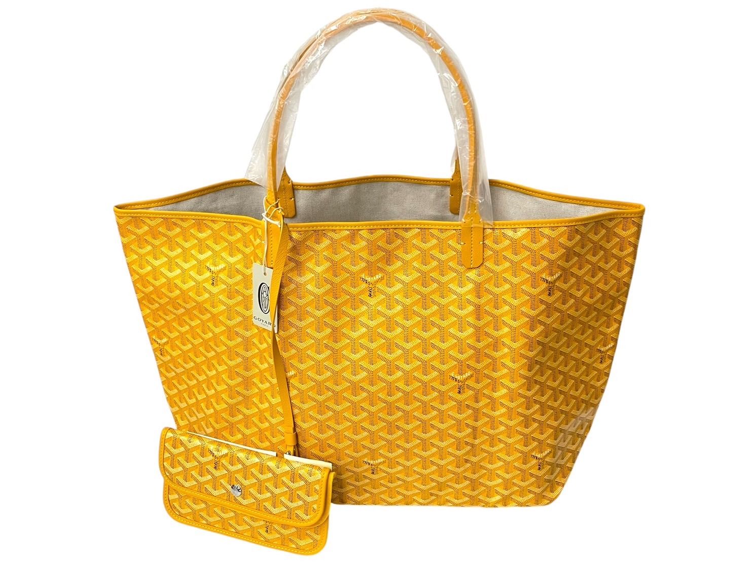 新品未使用 GOYARD ゴヤール サンルイGM バッグ トートバッグ STLOUIGMLTY08CL08P レザー PVC イエロー シルバー金具  中古 4c068429 - メルカリ