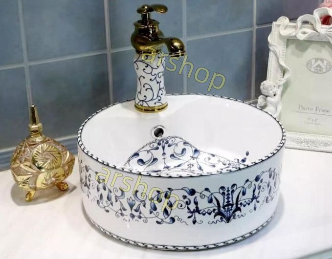 洗面ボウル 洗面ボール 陶器 手水鉢 手洗器 手洗い鉢 洗面器 蛇口排水金具付き Amazon | 洗面ボール 洗面ボウル 洗面ボウルセット陶器製手洗い