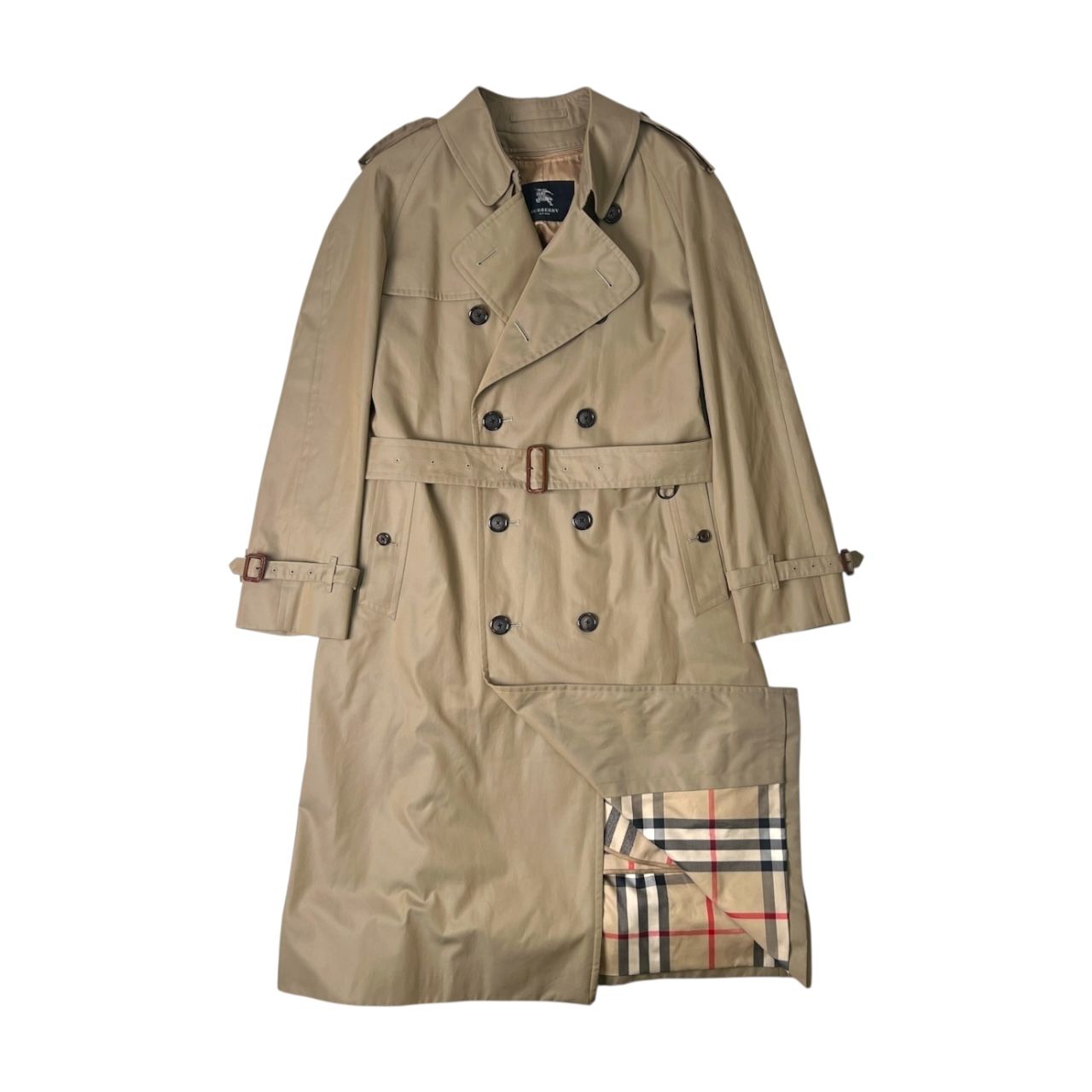 BURBERRY LONDON バーバリー 裏チェック トレンチコート ウールライナー付き 98-185-8|ベージュ|玉虫 |メンズ