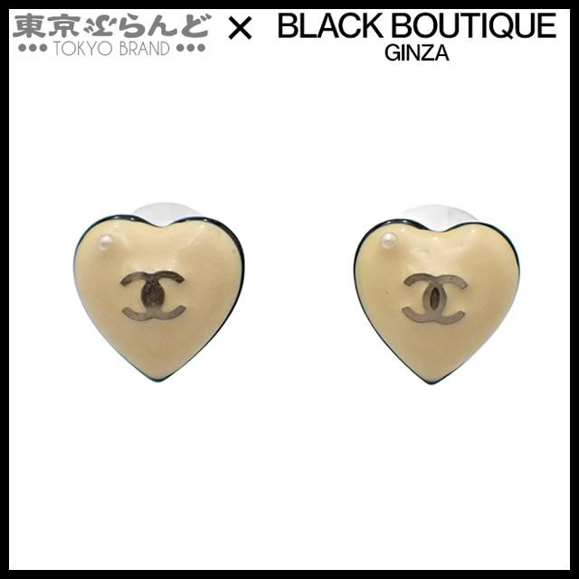シャネル CHANEL ココマーク ハートモチーフ ピアス 06P ヴィンテージ