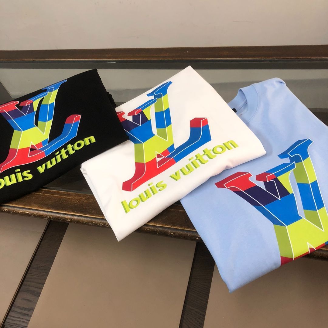 【快適な着心地♪】Louis Vuitton★コットンクルーネック Louis Vuitton】コットンシグネチャークルーネック