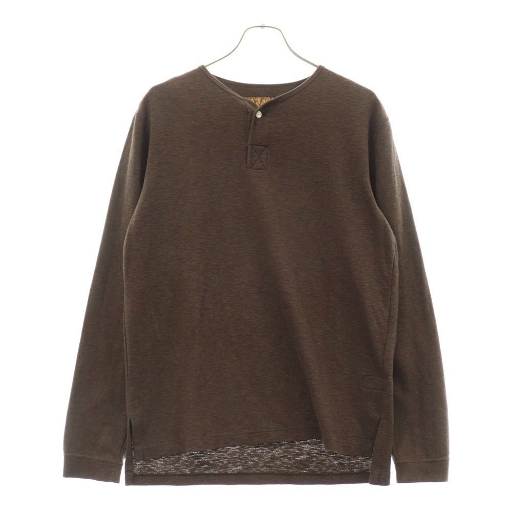 nonnative (ノンネイティブ) ヘンリーネック サーマルシャツ 長袖カットソー ブラウン